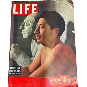 LIFE Magazine June 1947 Maya Ancient & Modern 1940s Advertisements Old Ads MCM